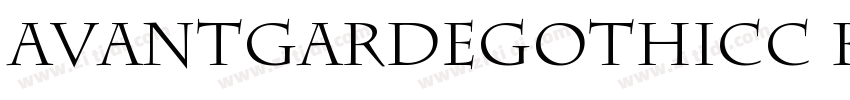 AvantgardeGothicC Bo字体转换